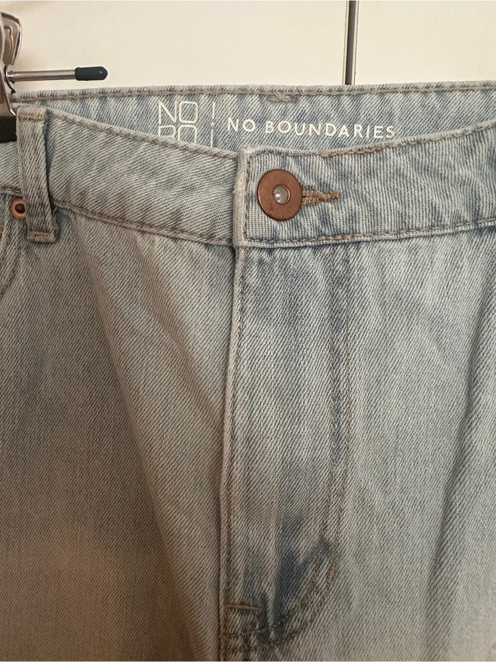 No Boundaries Light Blue High-Rise Mom Jeans